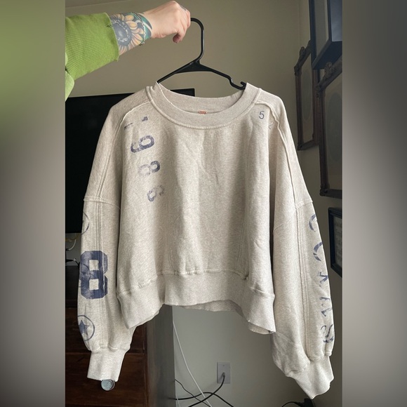 NWT- Free People Gaia Sweatshirt - Picture 3 of 3